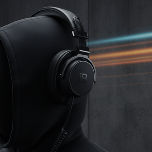 Headphone iBlack side lifestyle