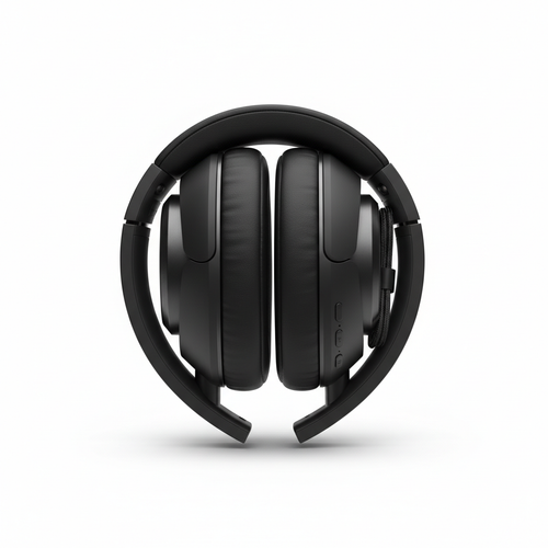 Headphone iBlack detail shot